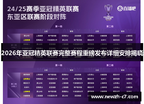 2026年亚冠精英联赛完整赛程重磅发布详细安排揭晓